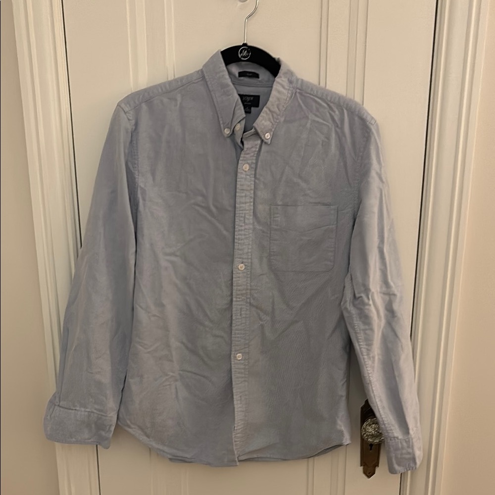 Men's Blue Oxford Button-Down Shirt